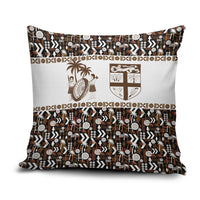 Fiji Bati Pillow Cover Masi-inspired Tapa Pattern LT9 Brown - Polynesian Pride