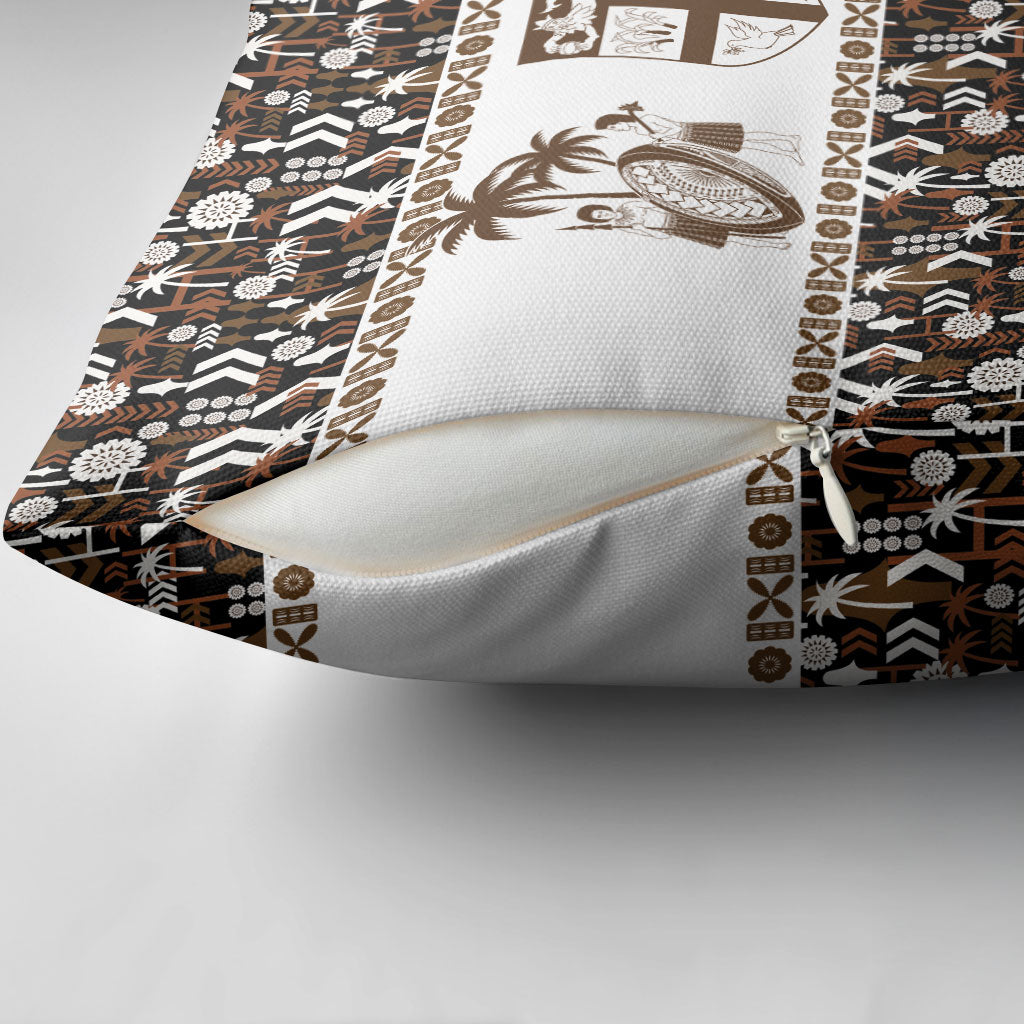 Fiji Bati Pillow Cover Masi-inspired Tapa Pattern LT9 - Polynesian Pride