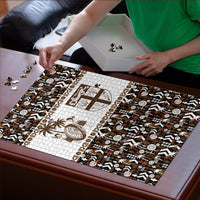 Fiji Bati Puzzle Masi-inspired Tapa Pattern LT9 - Polynesian Pride