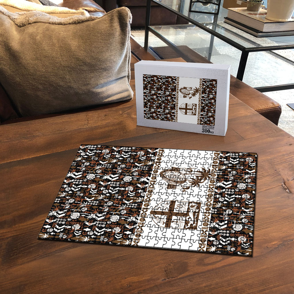 Fiji Bati Puzzle Masi-inspired Tapa Pattern LT9 - Polynesian Pride