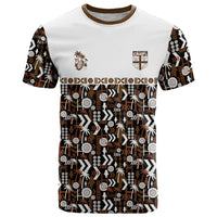 Fiji Bati T Shirt Masi-inspired Tapa Pattern