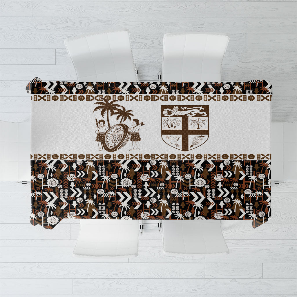 Fiji Bati Tablecloth Masi-inspired Tapa Pattern