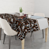 Fiji Bati Tablecloth Masi-inspired Tapa Pattern