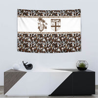 Fiji Bati Tapestry Masi-inspired Tapa Pattern