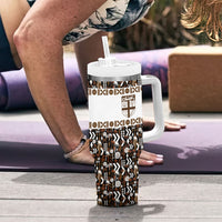 Fiji Bati Tumbler With Handle Masi-inspired Tapa Pattern LT9 - Polynesian Pride