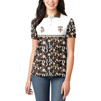Fiji Bati Women Polo Shirt Masi-inspired Tapa Pattern LT9 - Polynesian Pride