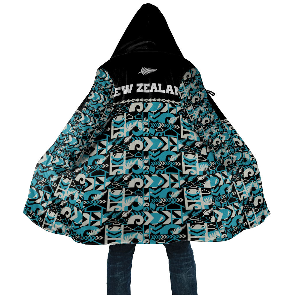 Aotearoa New Zealand Kiwis Tima Riki Motu Cloak LT9 Unisex Black - Polynesian Pride
