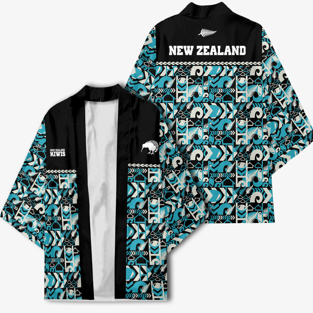 Aotearoa New Zealand Kiwis Tima Riki Motu Kimono LT9 - Polynesian Pride