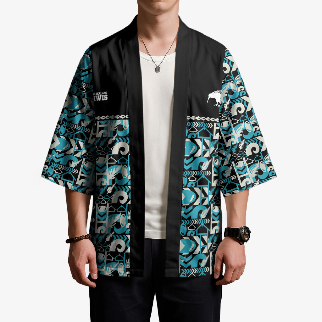 Aotearoa New Zealand Kiwis Tima Riki Motu Kimono LT9 - Polynesian Pride