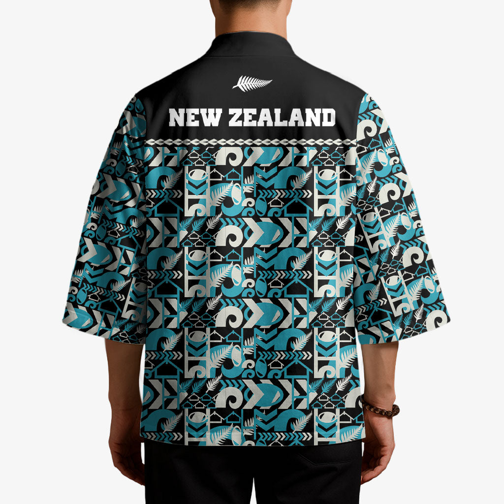 Aotearoa New Zealand Kiwis Tima Riki Motu Kimono LT9 - Polynesian Pride