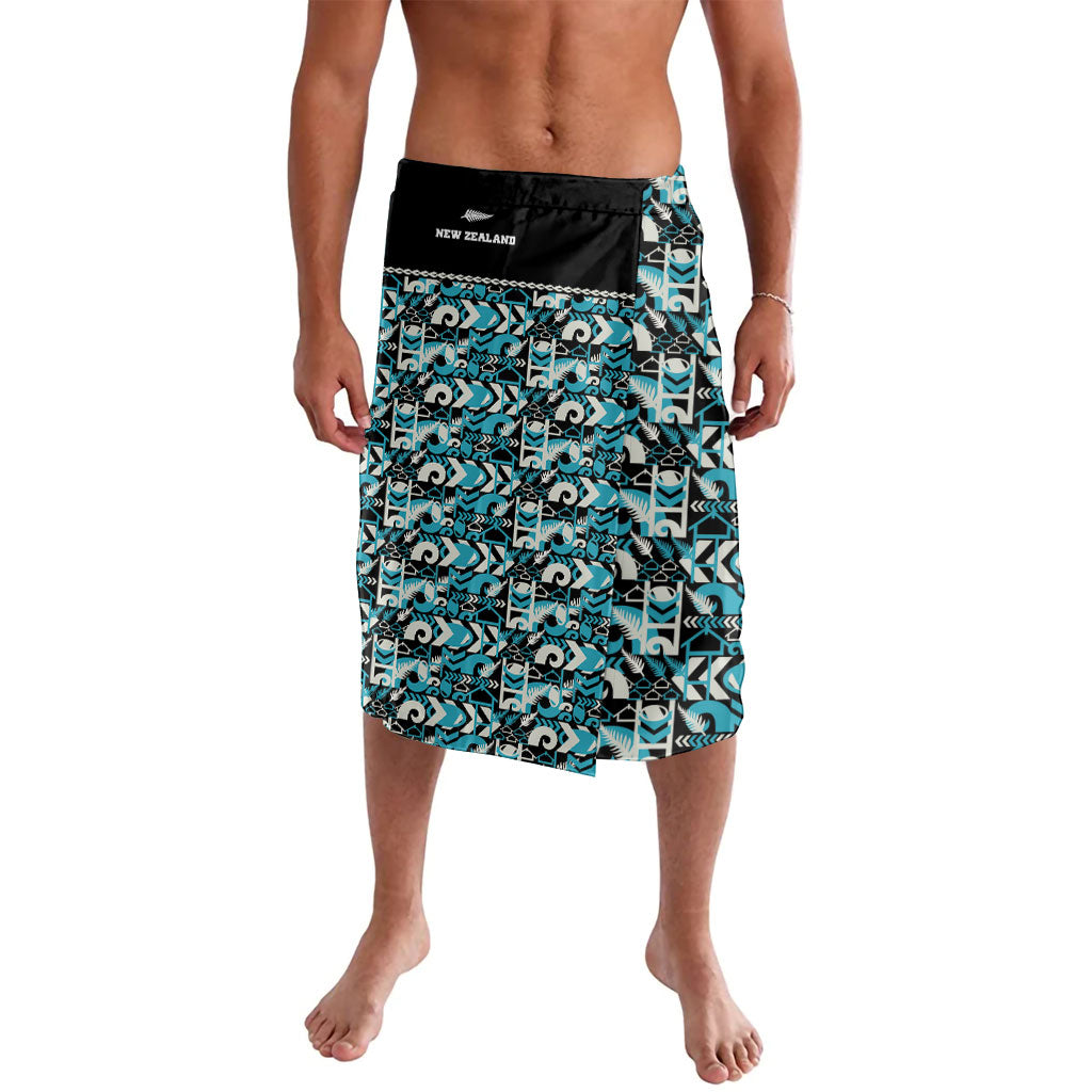 Aotearoa New Zealand Kiwis Tima Riki Motu Lavalava LT9 Black - Polynesian Pride