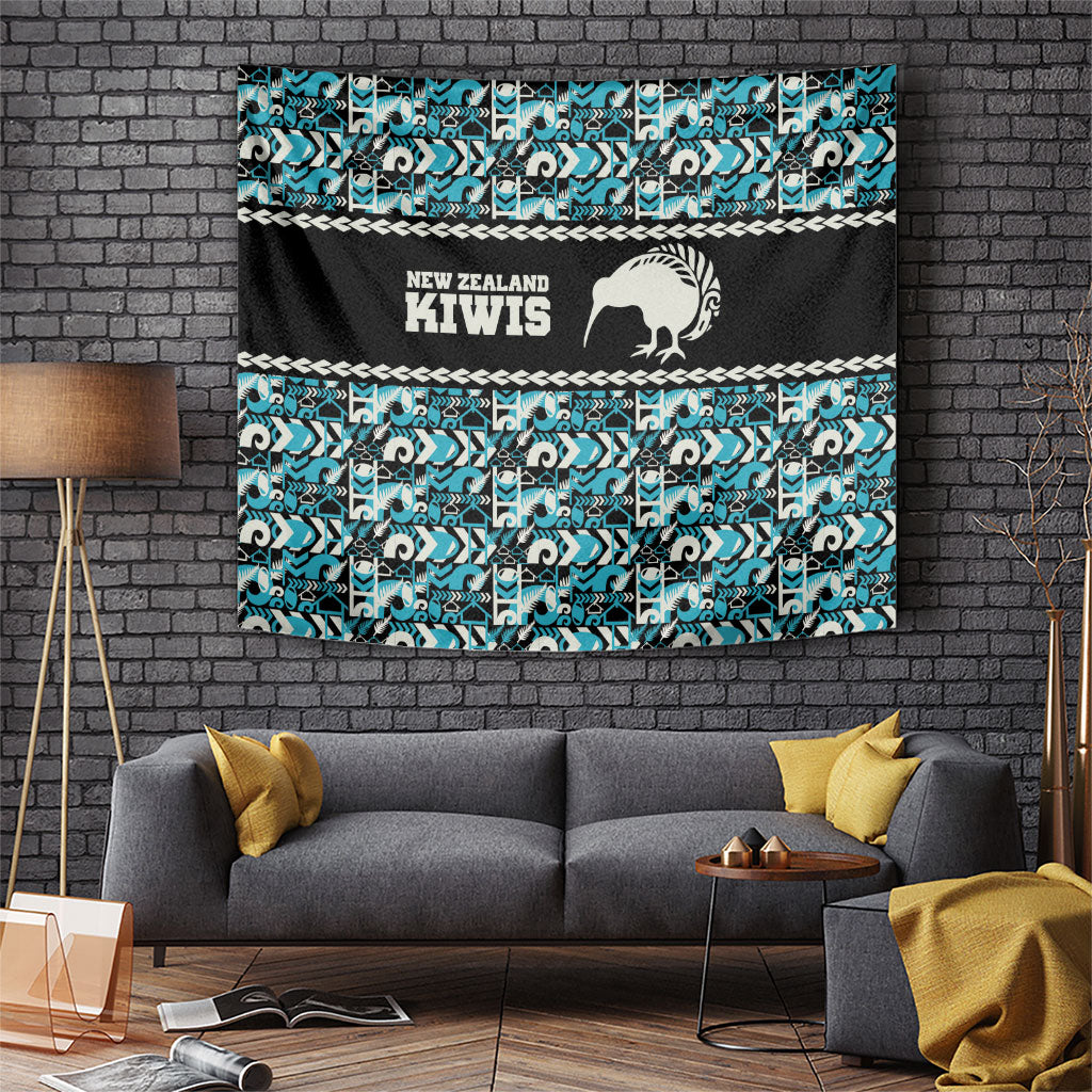 Aotearoa New Zealand Kiwis Tima Riki Motu Tapestry