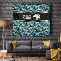 Aotearoa New Zealand Kiwis Tima Riki Motu Tapestry LT9 Black - Polynesian Pride
