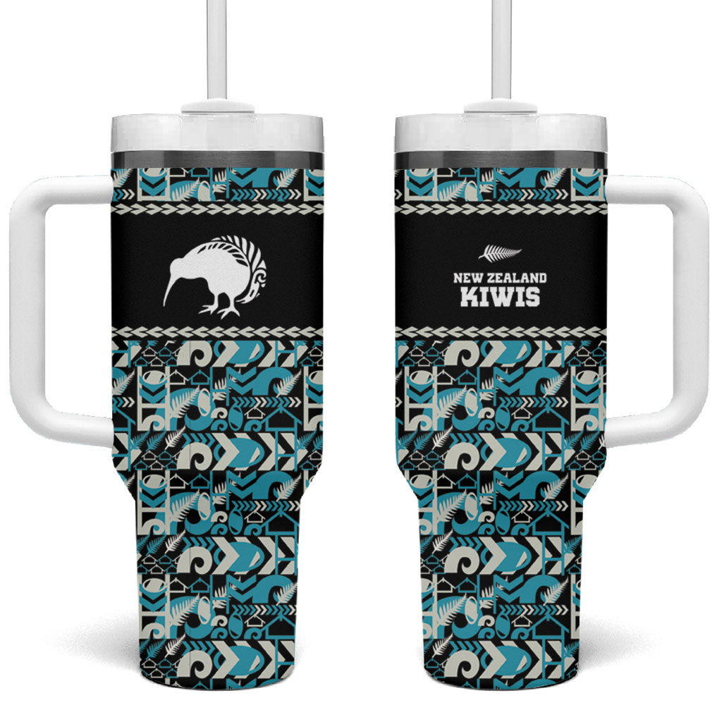 Aotearoa New Zealand Kiwis Tima Riki Motu Tumbler With Handle