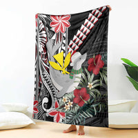 Hawaii Monk Seal Santa Blanket Hibiscus Kakau Pattern Mele Kalikimaka LT9 - Polynesian Pride