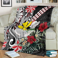 Hawaii Monk Seal Santa Blanket Hibiscus Kakau Pattern Mele Kalikimaka LT9 - Polynesian Pride