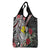 Hawaii Monk Seal Santa Grocery Bag Hibiscus Kakau Pattern Mele Kalikimaka