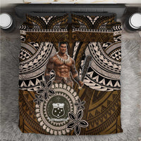 Samoa Warrior Bedding Set The Mighty Samoan Warrior Spirit LT9 Black - Polynesian Pride