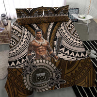 Samoa Warrior Bedding Set The Mighty Samoan Warrior Spirit LT9 - Polynesian Pride