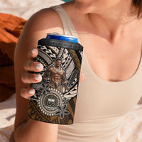 Samoa Warrior 4 in 1 Can Cooler Tumbler The Mighty Samoan Warrior Spirit LT9 - Polynesian Pride