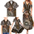 Samoa Warrior Family Matching Summer Maxi Dress and Hawaiian Shirt The Mighty Samoan Warrior Spirit