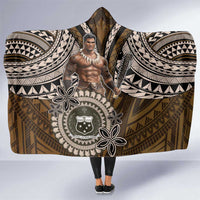 Samoa Warrior Hooded Blanket The Mighty Samoan Warrior Spirit LT9 One Size Black - Polynesian Pride