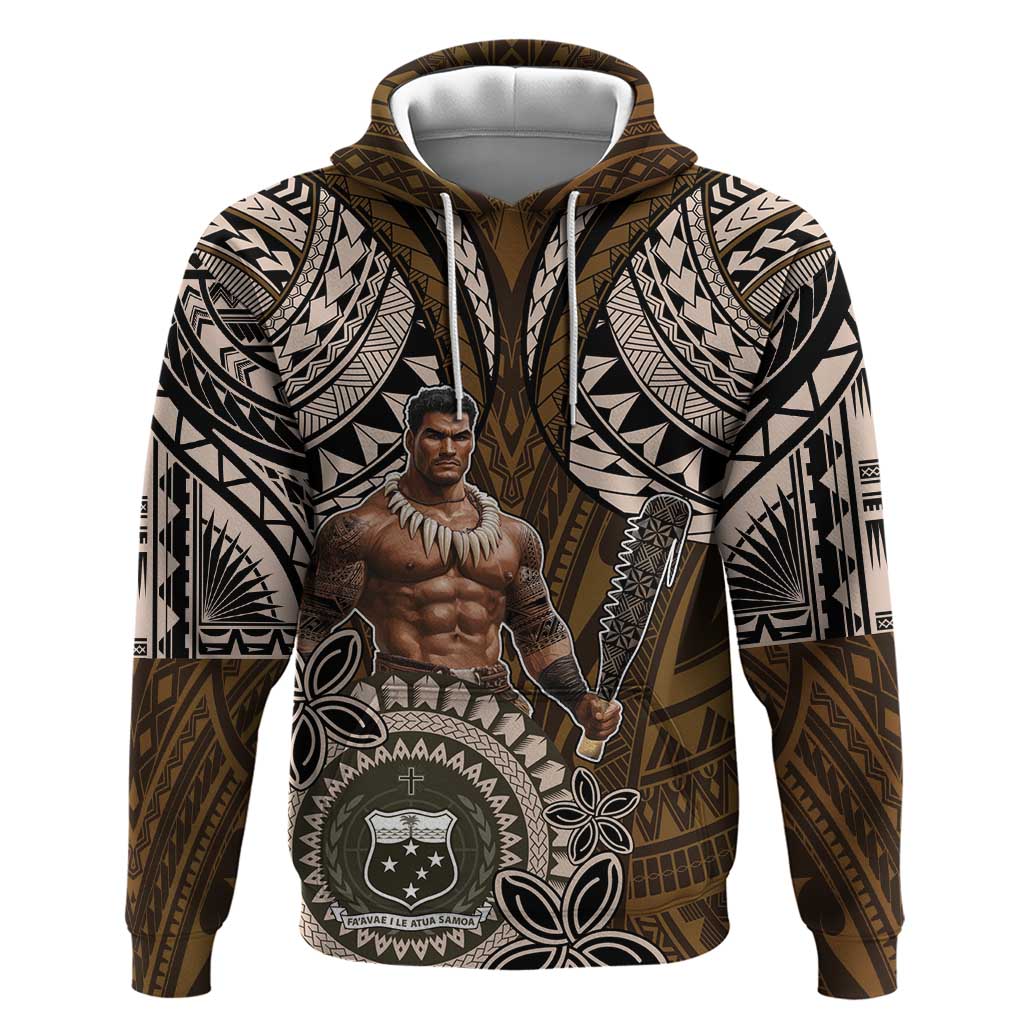 Samoa Warrior Hoodie The Mighty Samoan Warrior Spirit