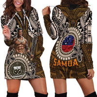 Samoa Warrior Hoodie Dress The Mighty Samoan Warrior Spirit LT9 - Polynesian Pride