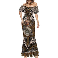 Samoa Warrior Mermaid Dress The Mighty Samoan Warrior Spirit LT9 - Polynesian Pride