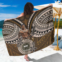 Samoa Warrior Sarong The Mighty Samoan Warrior Spirit LT9 One Size 44 x 66 inches Black - Polynesian Pride