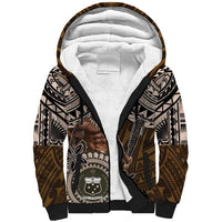 Samoa Warrior Sherpa Hoodie The Mighty Samoan Warrior Spirit LT9 Unisex Black - Polynesian Pride