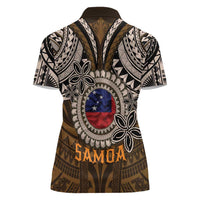 Samoa Warrior Women Polo Shirt The Mighty Samoan Warrior Spirit LT9 - Polynesian Pride