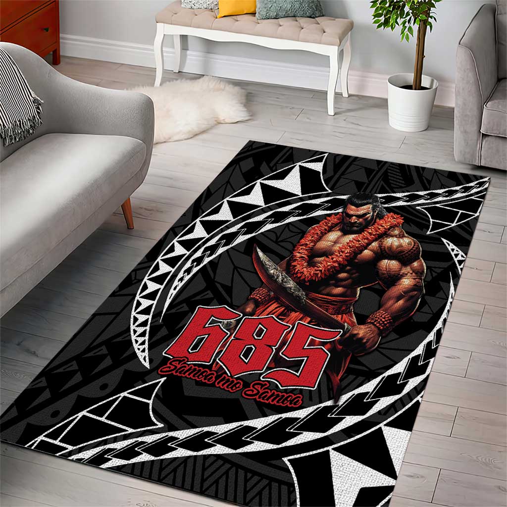 Samoan Pride Polynesian Tribal Warrior Area Rug 685 Samoa Mo Samoa LT9 - Polynesian Pride