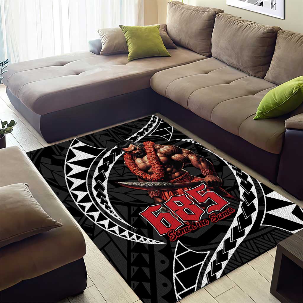 Samoan Pride Polynesian Tribal Warrior Area Rug 685 Samoa Mo Samoa LT9 - Polynesian Pride