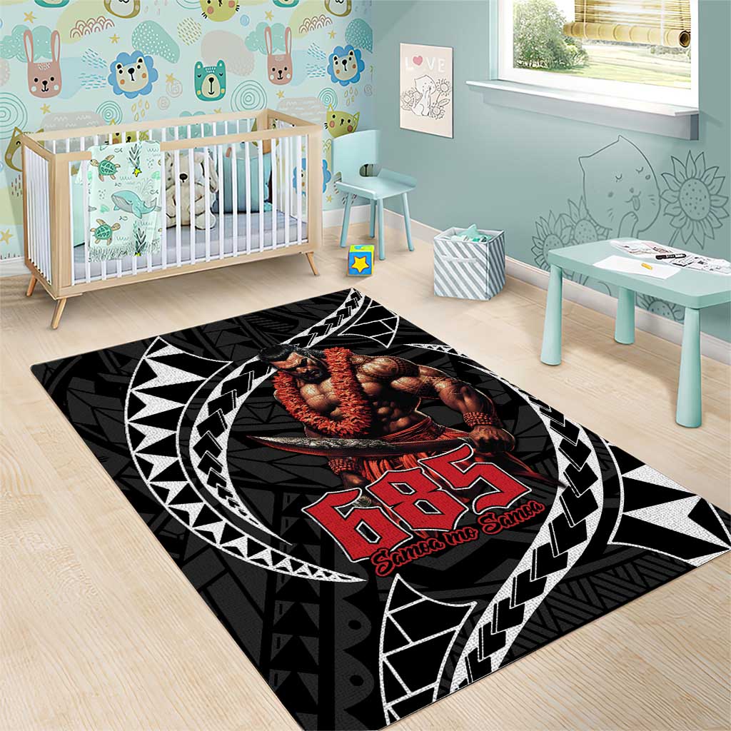 Samoan Pride Polynesian Tribal Warrior Area Rug 685 Samoa Mo Samoa LT9 - Polynesian Pride