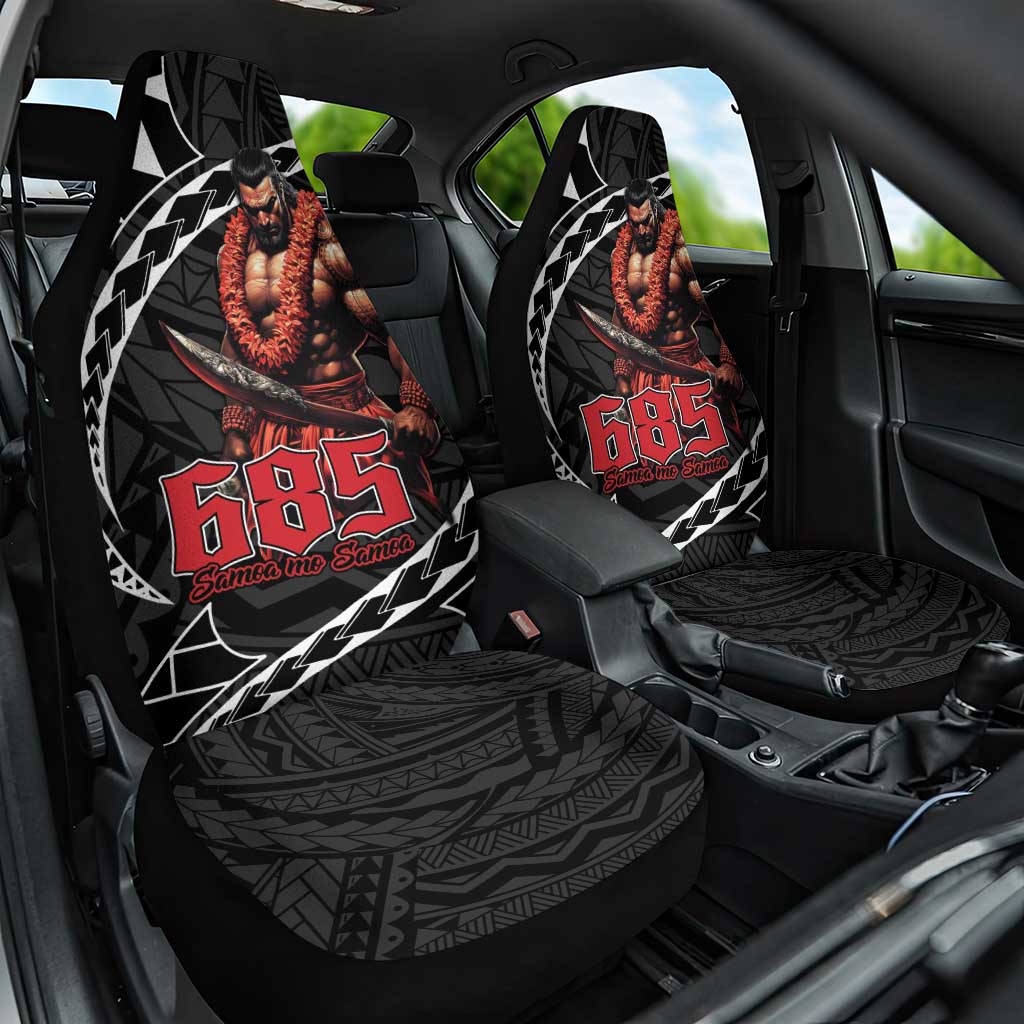 Samoan Pride Polynesian Tribal Warrior Car Seat Cover 685 Samoa Mo Samoa LT9 One Size Black - Polynesian Pride