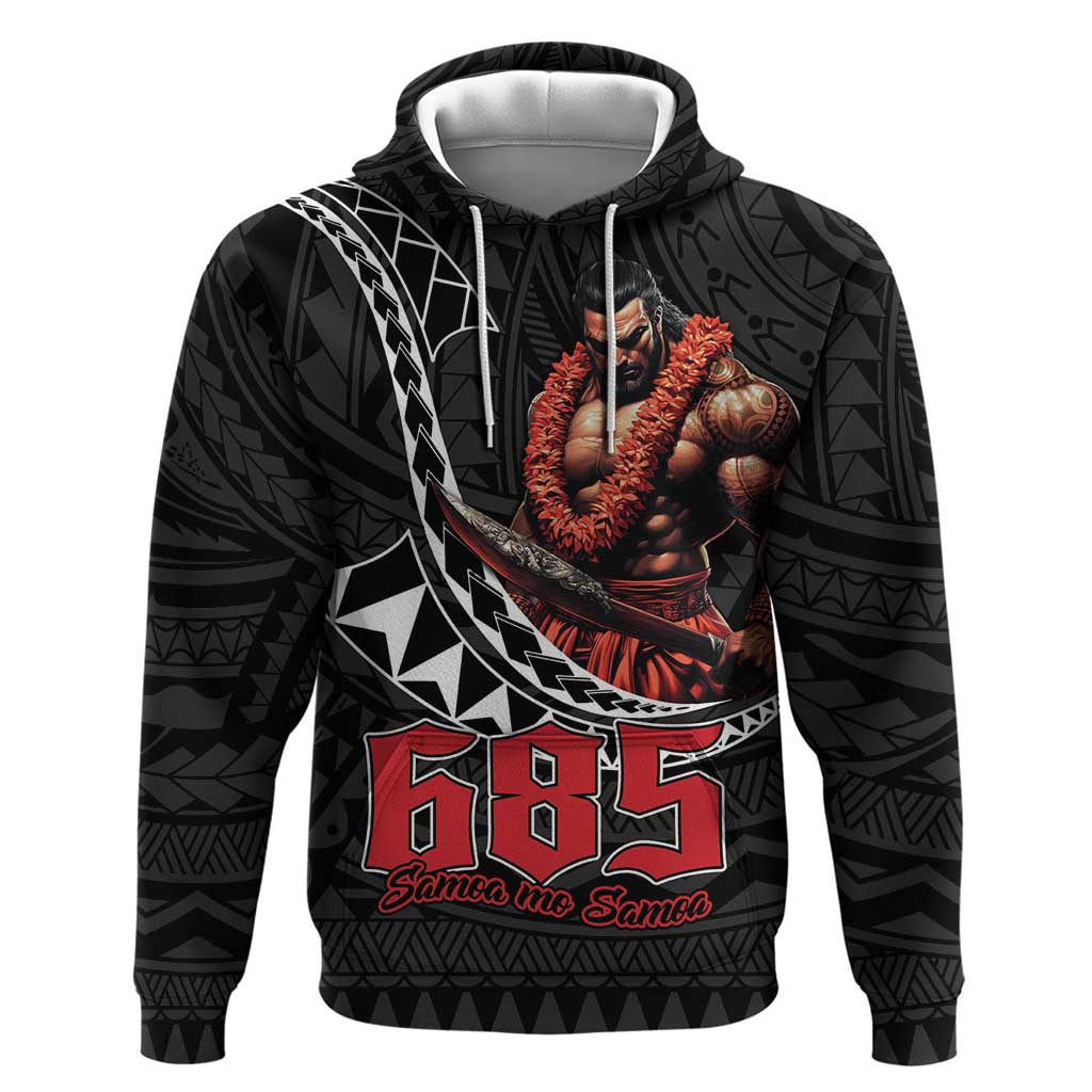 Samoan Pride Polynesian Tribal Warrior Hoodie 685 Samoa Mo Samoa LT9 Pullover Hoodie Black - Polynesian Pride
