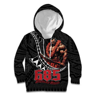 Samoan Pride Polynesian Tribal Warrior Kid Hoodie 685 Samoa Mo Samoa LT9 Hoodie Black - Polynesian Pride