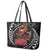 Samoan Pride Polynesian Tribal Warrior Leather Tote Bag 685 Samoa Mo Samoa