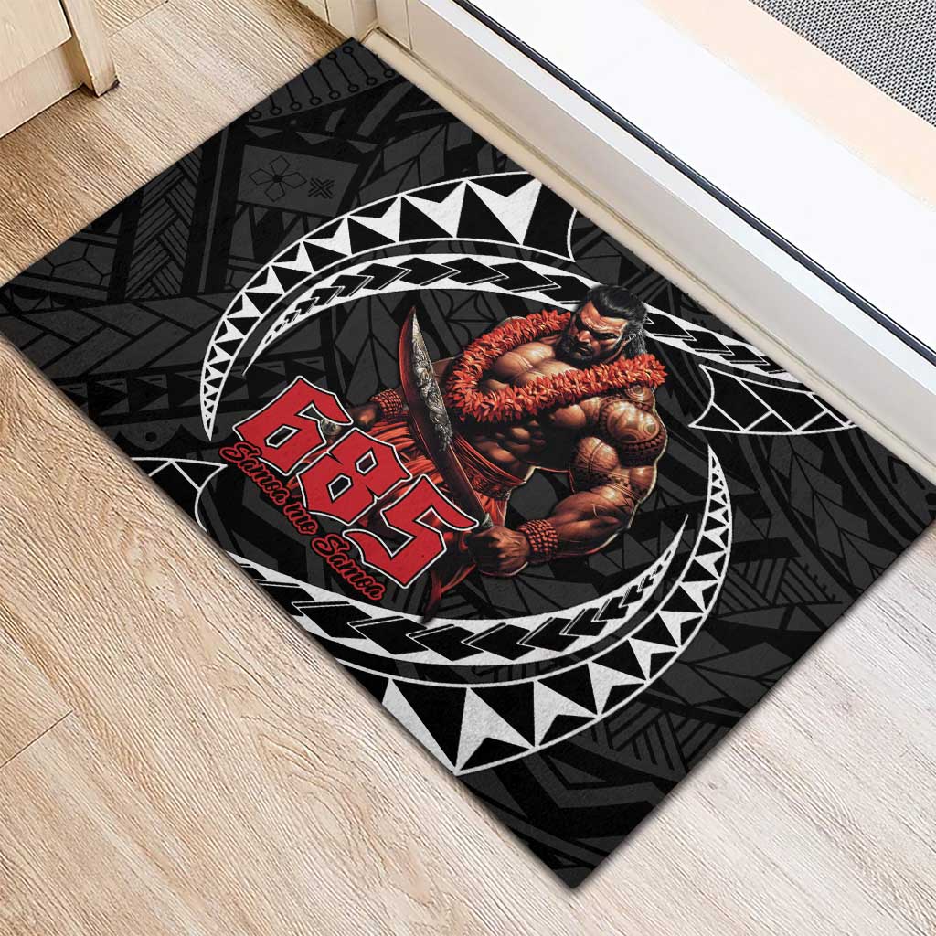 Samoan Pride Polynesian Tribal Warrior Rubber Doormat 685 Samoa Mo Samoa LT9 - Polynesian Pride