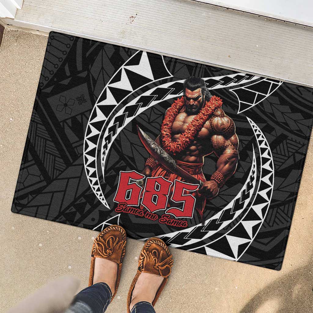 Samoan Pride Polynesian Tribal Warrior Rubber Doormat 685 Samoa Mo Samoa LT9 - Polynesian Pride