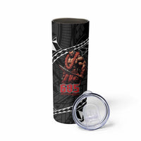 Samoan Pride Polynesian Tribal Warrior Skinny Tumbler 685 Samoa Mo Samoa LT9 - Polynesian Pride