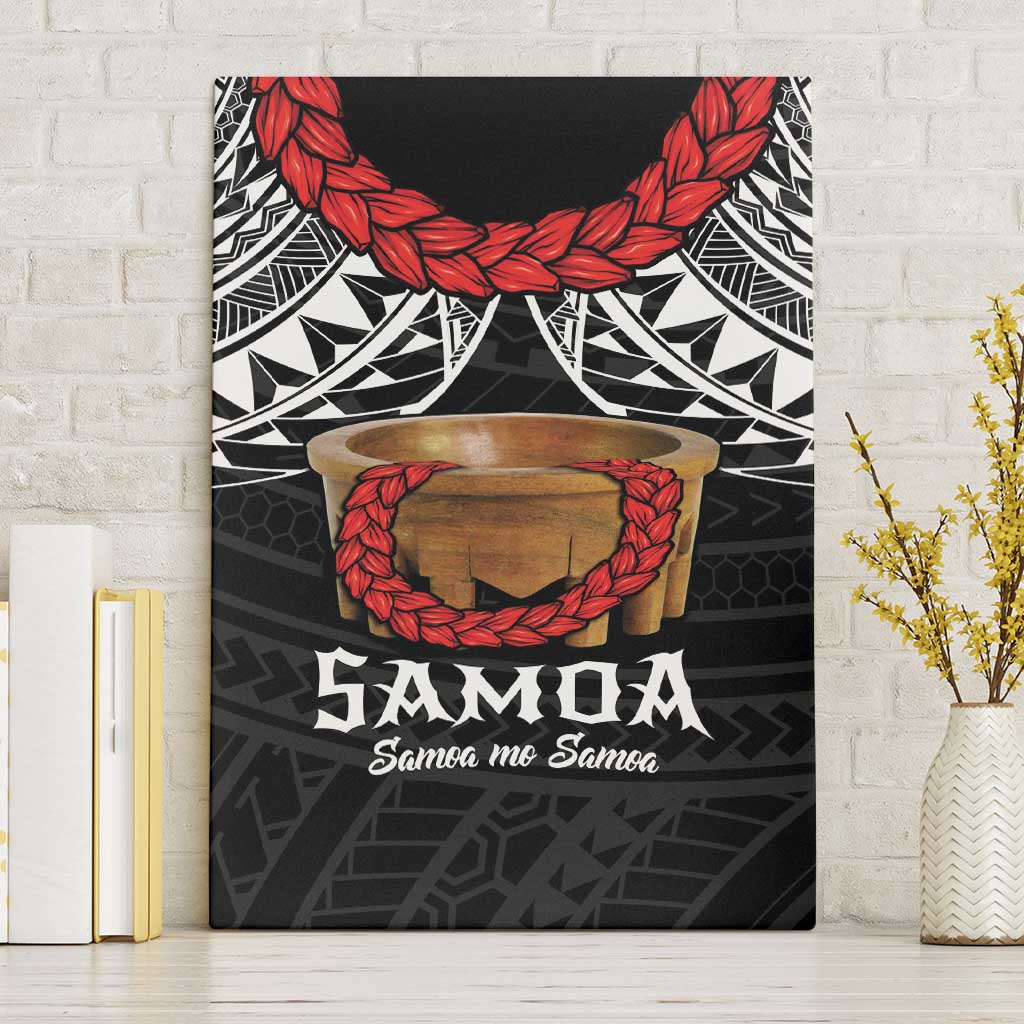Samoan Tanoa Kava Bowl Ula Fala Canvas Wall Art Polynesian Tribal Vibe LT9 Without Frame Brown - Polynesian Pride