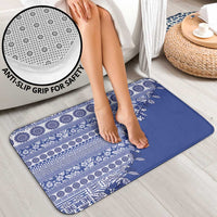 Fiji Marau na Kerisimasi Bathroom Set Blue Tagimoucia Tapa Masi Tribal LT9 - Polynesian Pride