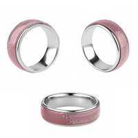 Fiji Marau na Kerisimasi Classic Ring Dusty Rose Tagimoucia Tapa Masi Tribal LT9 - Polynesian Pride