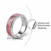 Fiji Marau na Kerisimasi Classic Ring Dusty Rose Tagimoucia Tapa Masi Tribal LT9 - Polynesian Pride