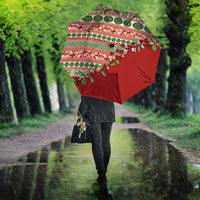 Fiji Marau na Kerisimasi Umbrella Red Tagimoucia Tapa Masi Tribal LT9 - Polynesian Pride