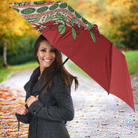 Fiji Marau na Kerisimasi Umbrella Red Tagimoucia Tapa Masi Tribal LT9 - Polynesian Pride