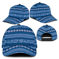 Fiji Marau na Kerisimasi Classic Cap Blue Tapa Masi Inspired Christmas LT9 - Polynesian Pride