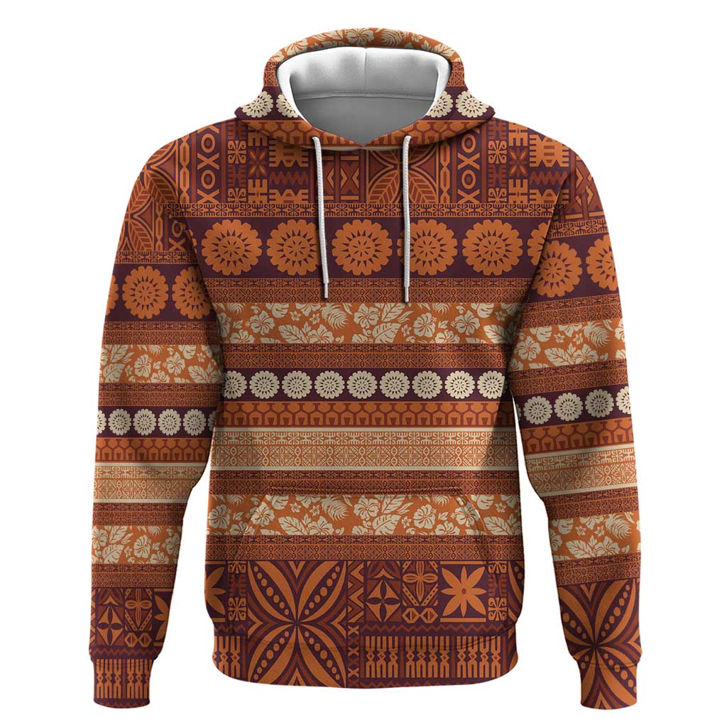 Fiji Marau na Kerisimasi Hoodie Gold Tapa Masi Inspired Christmas LT9 Pullover Hoodie Gold - Polynesian Pride